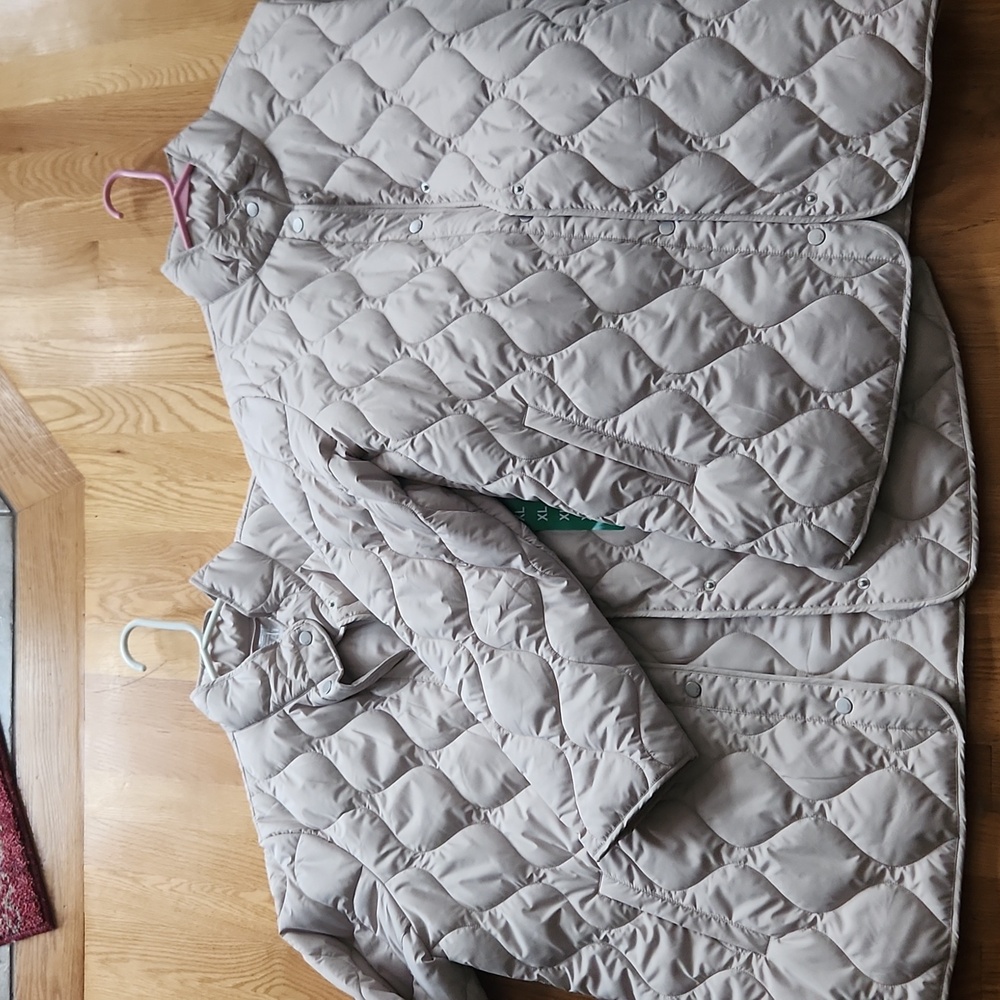 2 New identical light weight jackets $25.00 EACH